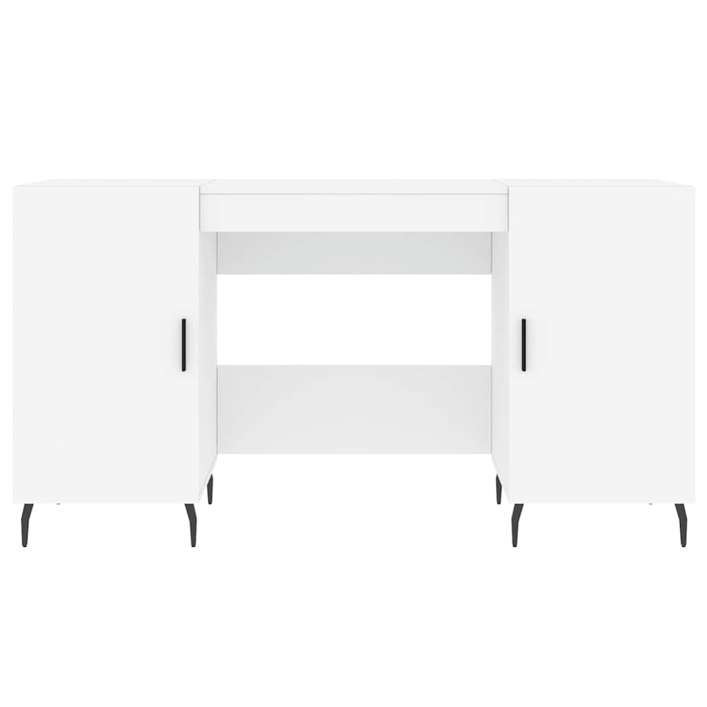 Γραφείο Λευκό 140 x 50 x 75 εκ. από Επεξεργασμένο Ξύλο