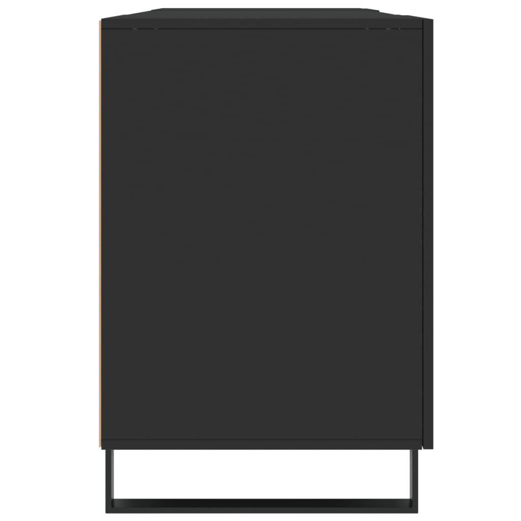 Γραφείο Μαύρο 140 x 50 x 75 εκ. από Επεξεργασμένο Ξύλο