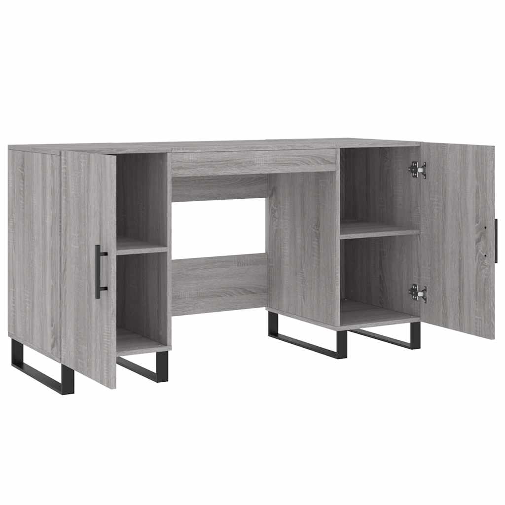 Γραφείο Γκρι Sonoma 140 x 50 x 75 εκ. από Επεξεργασμένο Ξύλο - Pakobazaar