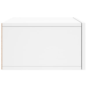 Κομοδίνα Επιτοίχια 2 τεμ. Λευκά 35x35x20 εκ.