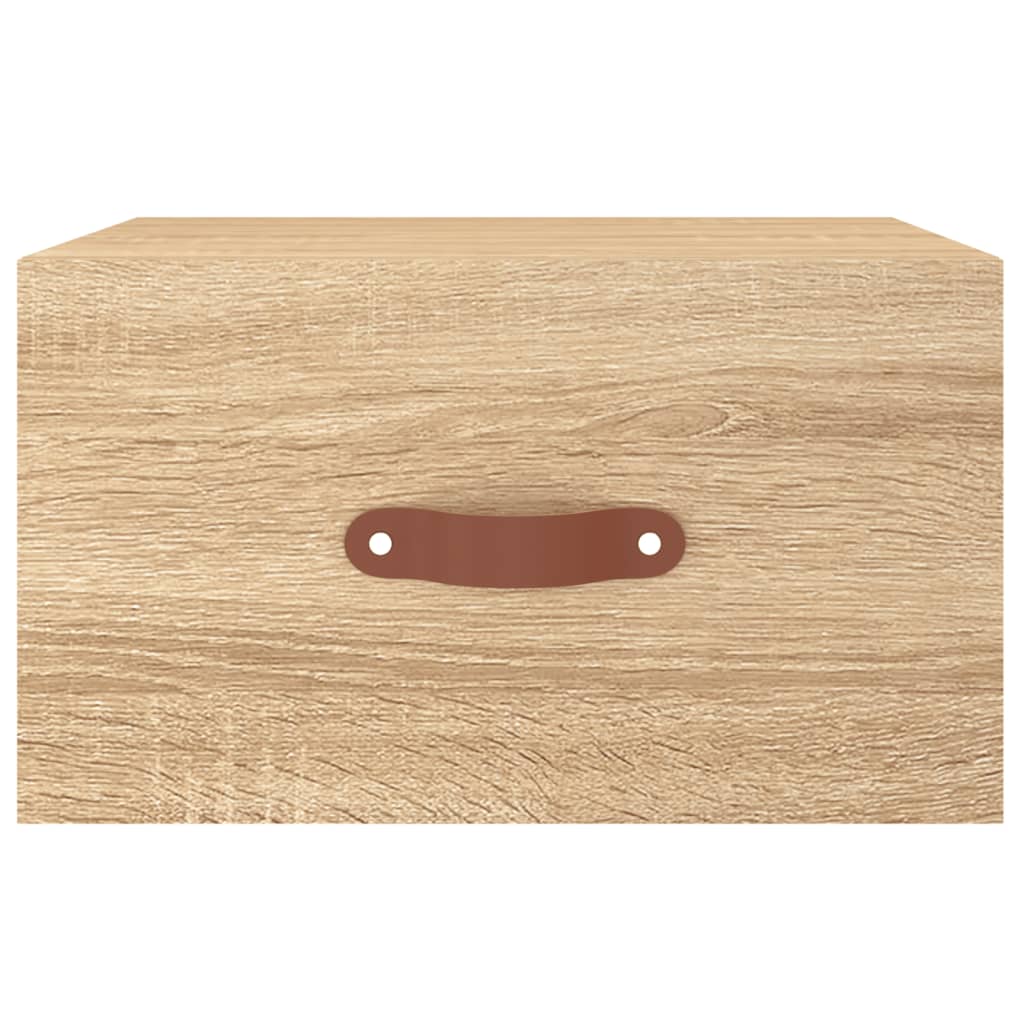 Κομοδίνα Επιτοίχια Sonoma Δρυς 35 x 35 x 20 εκ.