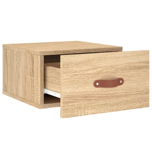 Κομοδίνα Επιτοίχια Sonoma Δρυς 35 x 35 x 20 εκ.