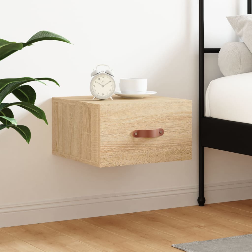 Κομοδίνα Επιτοίχια Sonoma Δρυς 35 x 35 x 20 εκ.