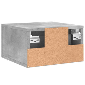 Κομοδίνο Επιτοίχιο Γκρι Σκυροδέματος 35 x 35 x 20 εκ. - Pakobazaar