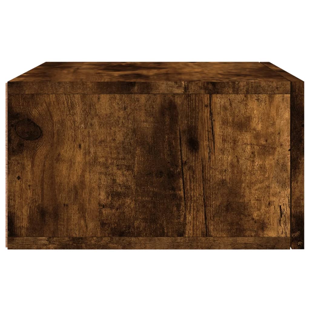 Κομοδίνο Επιτοίχιο Καπνιστή Δρυς 35 x 35 x 20 εκ.
