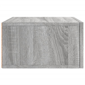 Κομοδίνα Επιτοίχια Γκρι Sonoma 35 x 35 x 20 εκ.