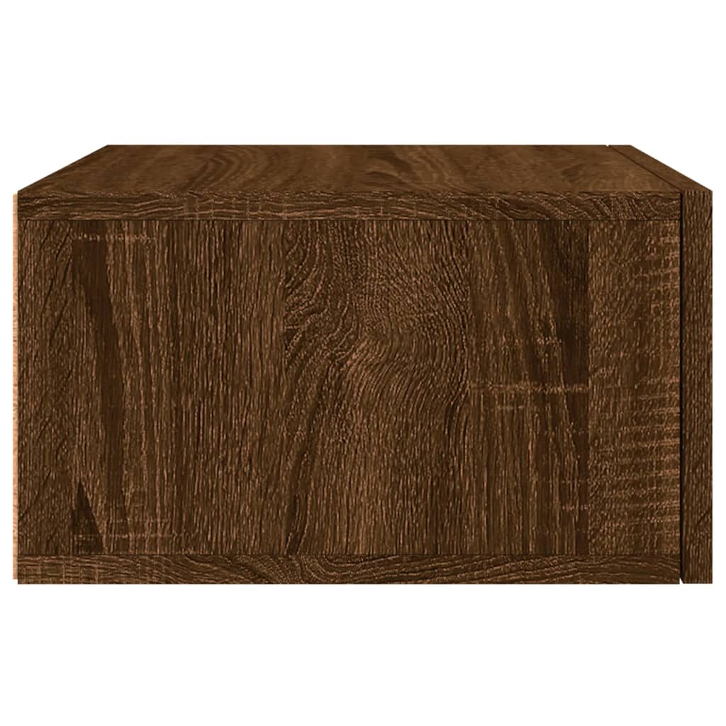 Κομοδίνο Επιτοίχιο Καφέ Δρυς 35 x 35 x 20 εκ.