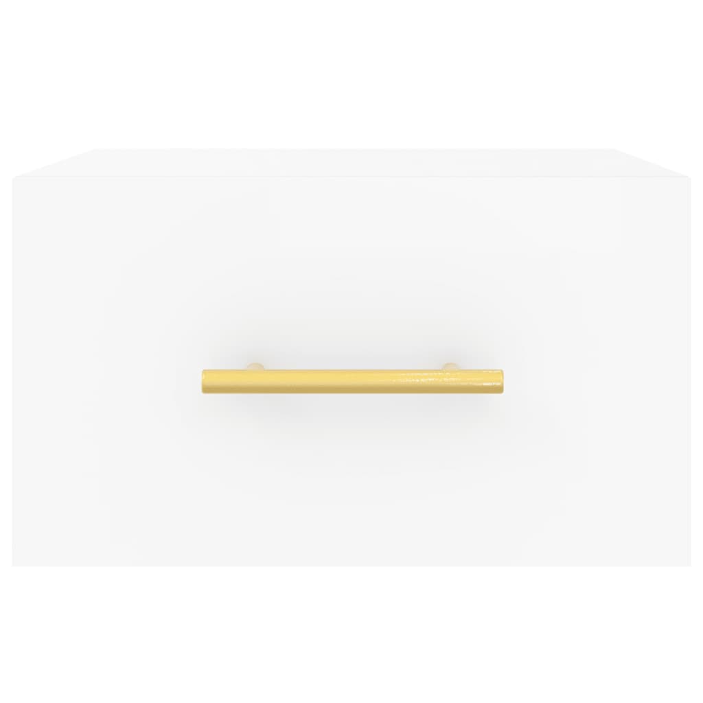 Κομοδίνο Επιτοίχιο Λευκά 35 x 35 x 20 εκ.