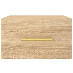 Κομοδίνα Επιτοίχια Sonoma Δρυς 35 x 35 x 20 εκ.