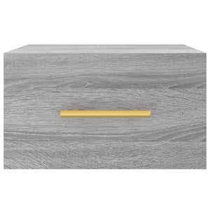 Κομοδίνα Επιτοίχια Γκρι Sonoma 35 x 35 x 20 εκ.