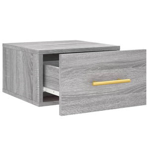 Κομοδίνα Επιτοίχια Γκρι Sonoma 35 x 35 x 20 εκ.