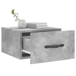 Κομοδίνο Επιτοίχιο Γκρι Σκυροδέματος 35 x 35 x 20 εκ.