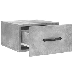 Κομοδίνο Επιτοίχιο Γκρι Σκυροδέματος 35 x 35 x 20 εκ.