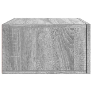 Κομοδίνα Επιτοίχια Γκρι Sonoma 35 x 35 x 20 εκ.