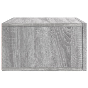 Κομοδίνα Επιτοίχια 2 τεμ. Γκρι Sonoma 35 x 35 x 20 εκ.