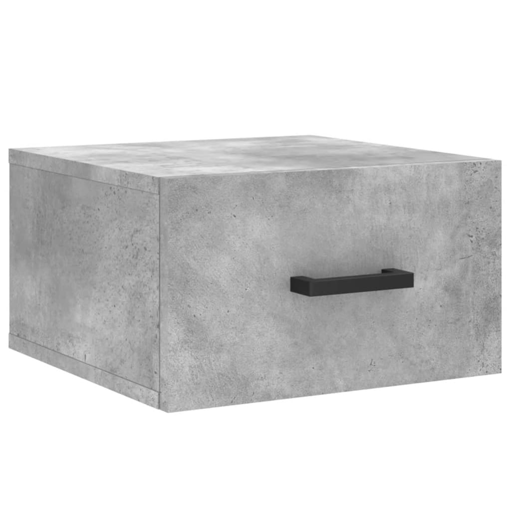 Κομοδίνο Επιτοίχιο Γκρι Σκυροδέματος 35 x 35 x 20 εκ.