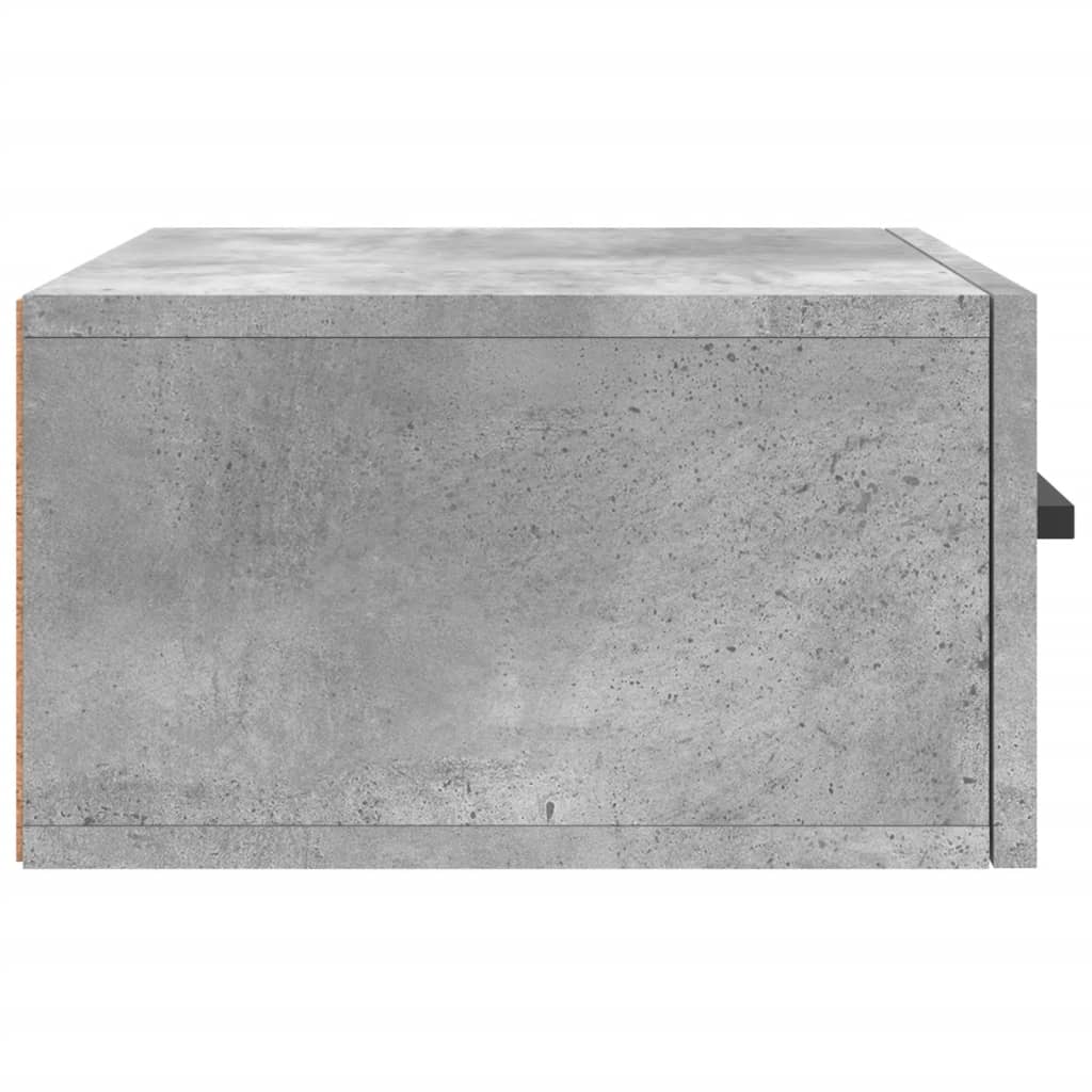 Κομοδίνο Επιτοίχιο Γκρι Σκυροδέματος 35 x 35 x 20 εκ.