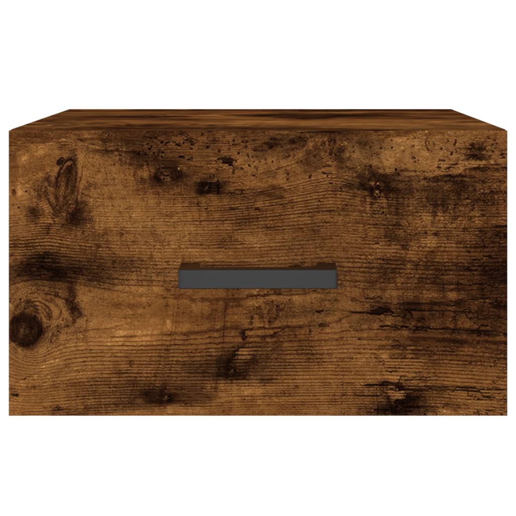 Κομοδίνο Επιτοίχιο Καπνιστή Δρυς 35 x 35 x 20 εκ.