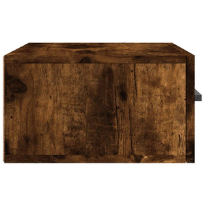 Κομοδίνο Επιτοίχιο Καπνιστή Δρυς 35 x 35 x 20 εκ.