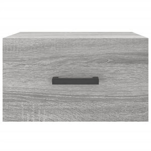 Κομοδίνα Επιτοίχια Γκρι Sonoma 35 x 35 x 20 εκ.