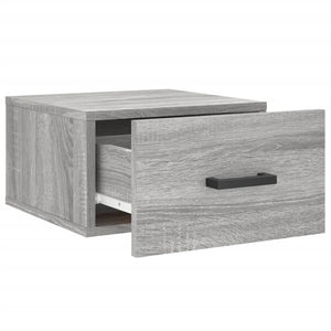 Κομοδίνα Επιτοίχια Γκρι Sonoma 35 x 35 x 20 εκ.