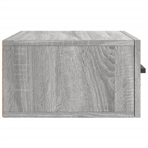 Κομοδίνα Επιτοίχια Γκρι Sonoma 35 x 35 x 20 εκ.