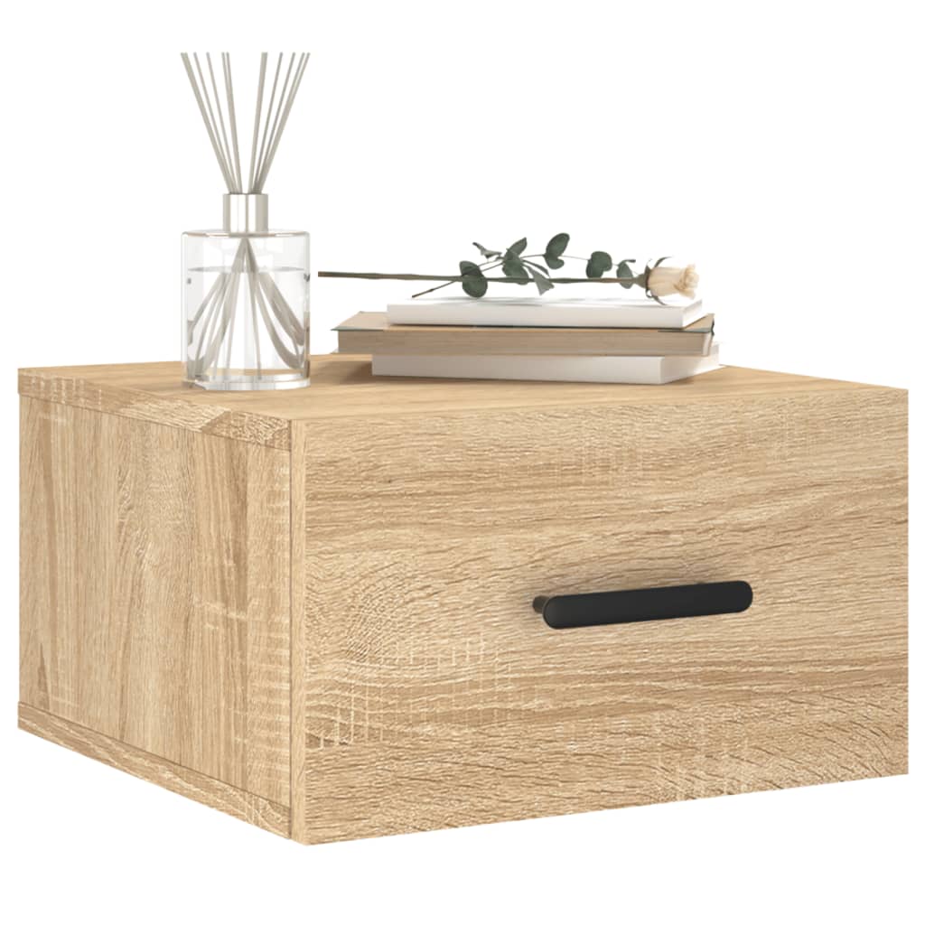 Κομοδίνα Επιτοίχια Sonoma Δρυς 35 x 35 x 20 εκ. - Pakobazaar