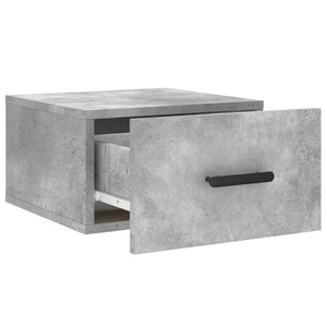 Κομοδίνο Επιτοίχιο Γκρι Σκυροδέματος 35 x 35 x 20 εκ.
