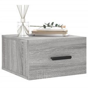 Κομοδίνα Επιτοίχια Γκρι Sonoma 35 x 35 x 20 εκ. - Pakobazaar