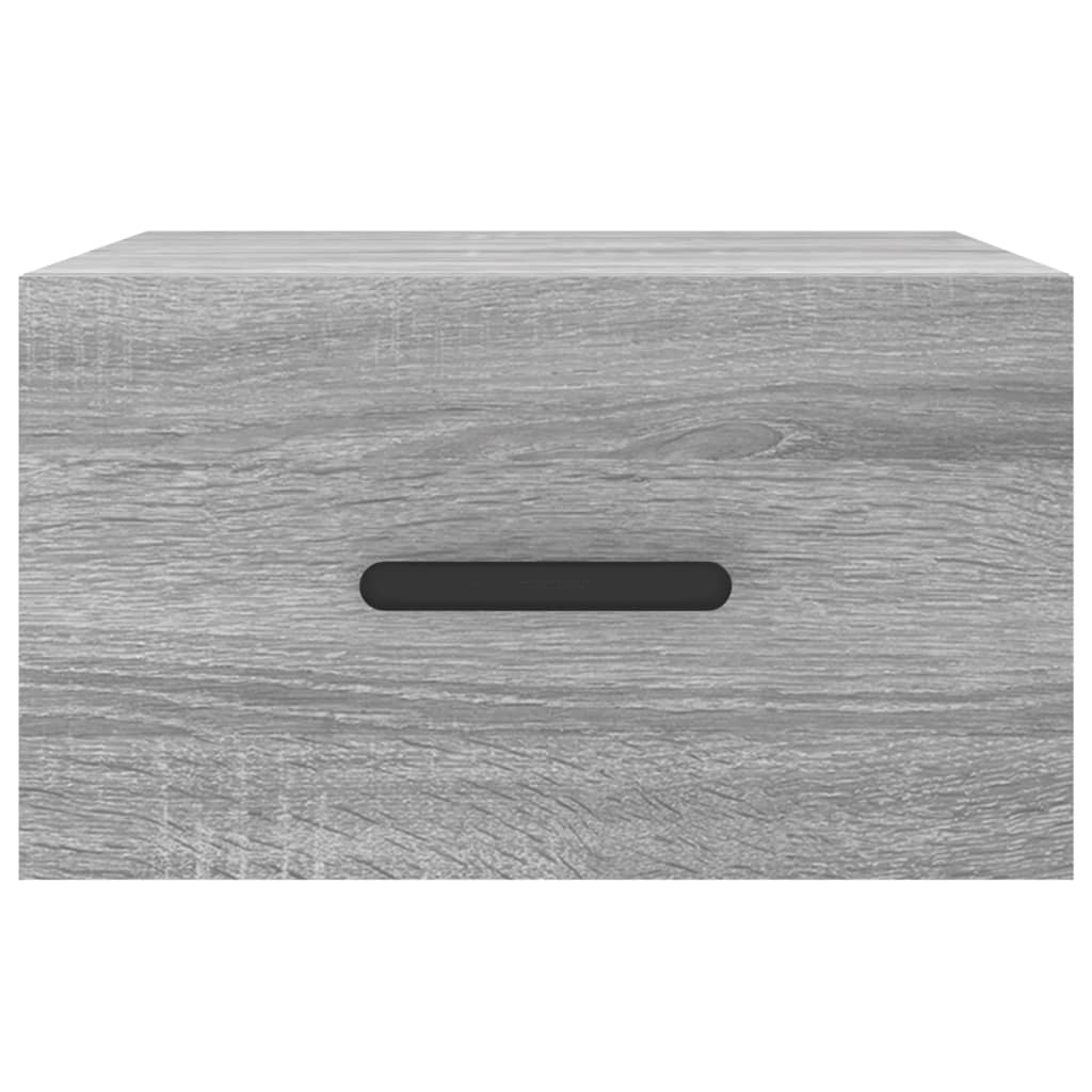 Κομοδίνα Επιτοίχια Γκρι Sonoma 35 x 35 x 20 εκ. - Pakobazaar