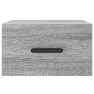 Κομοδίνα Επιτοίχια Γκρι Sonoma 35 x 35 x 20 εκ. - Pakobazaar