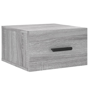 Κομοδίνα Επιτοίχια 2 τεμ. Γκρι Sonoma 35 x 35 x 20 εκ.