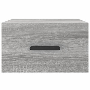 Κομοδίνα Επιτοίχια 2 τεμ. Γκρι Sonoma 35 x 35 x 20 εκ.