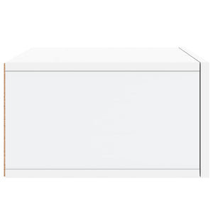 Κομοδίνα Επιτοίχια 2 τεμ. Λευκά 35x35x20 εκ.