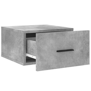 Κομοδίνο Επιτοίχιο Γκρι Σκυροδέματος 35 x 35 x 20 εκ.