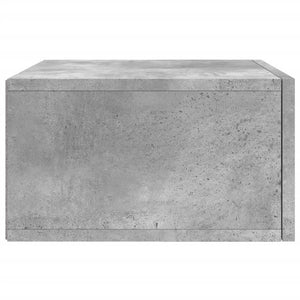 Κομοδίνο Επιτοίχιο Γκρι Σκυροδέματος 35 x 35 x 20 εκ.