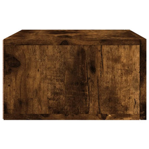 Κομοδίνο Επιτοίχιο Καπνιστή Δρυς 35 x 35 x 20 εκ.