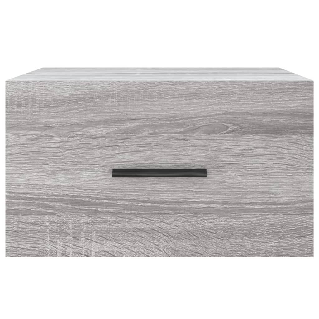 Κομοδίνα Επιτοίχια Γκρι Sonoma 35 x 35 x 20 εκ.