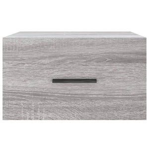 Κομοδίνα Επιτοίχια Γκρι Sonoma 35 x 35 x 20 εκ.