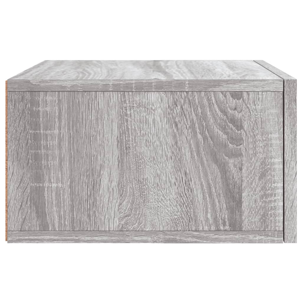 Κομοδίνα Επιτοίχια Γκρι Sonoma 35 x 35 x 20 εκ.