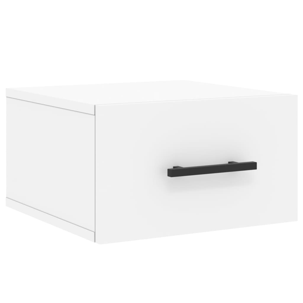 Κομοδίνο Επιτοίχιο Λευκά 35 x 35 x 20 εκ. - Pakobazaar