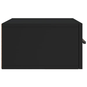 Κομοδίνο Επιτοίχιο Μαύρα 35 x 35 x 20 εκ.
