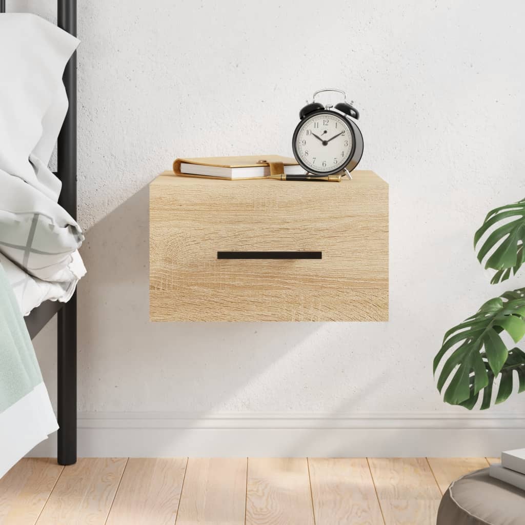 Κομοδίνα Επιτοίχια Sonoma Δρυς 35 x 35 x 20 εκ.