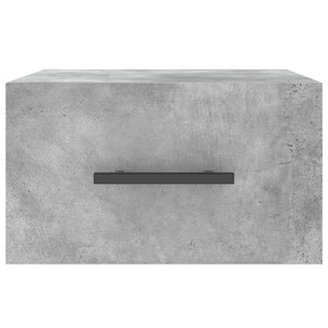 Κομοδίνο Επιτοίχιο Γκρι Σκυροδέματος 35 x 35 x 20 εκ.