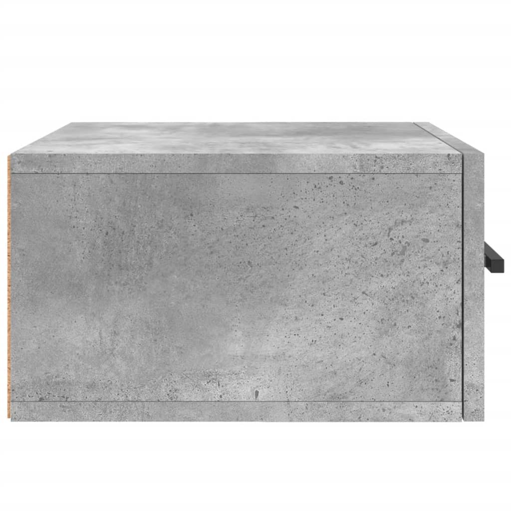 Κομοδίνο Επιτοίχιο Γκρι Σκυροδέματος 35 x 35 x 20 εκ.