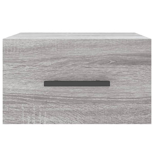 Κομοδίνα Επιτοίχια Γκρι Sonoma 35 x 35 x 20 εκ.