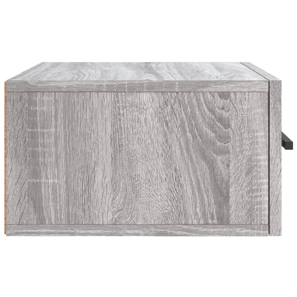 Κομοδίνα Επιτοίχια Γκρι Sonoma 35 x 35 x 20 εκ.