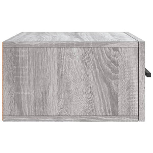 Κομοδίνα Επιτοίχια Γκρι Sonoma 35 x 35 x 20 εκ.