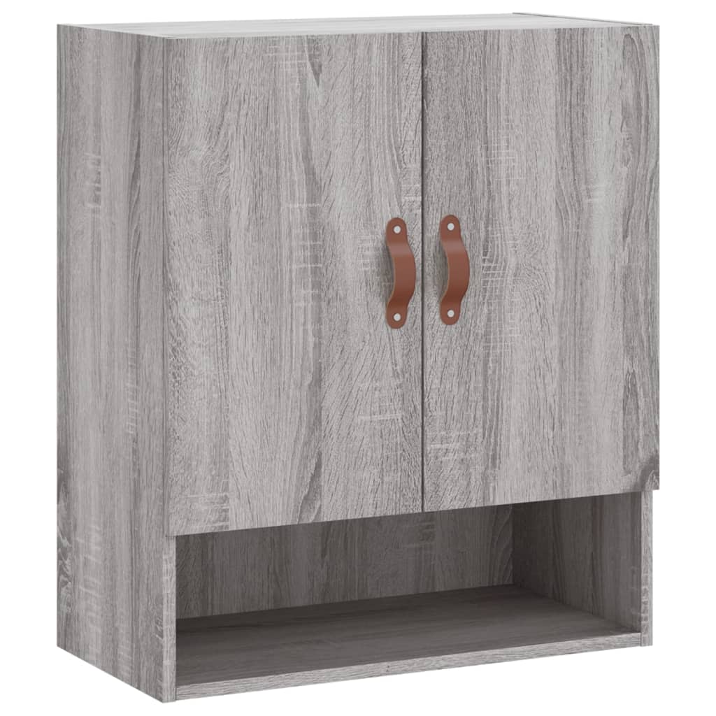 Ντουλάπι Τοίχου Γκρι Sonoma 60x31x70εκ. Επεξεργασμένο Ξύλο