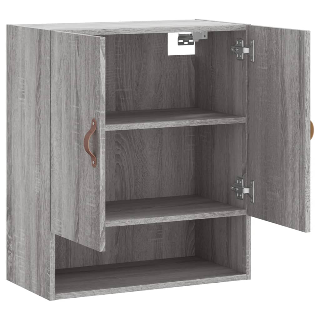 Ντουλάπι Τοίχου Γκρι Sonoma 60x31x70εκ. Επεξεργασμένο Ξύλο